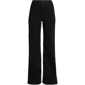 High-Rise Black Wide-Leg Women’s Corduroy Pants